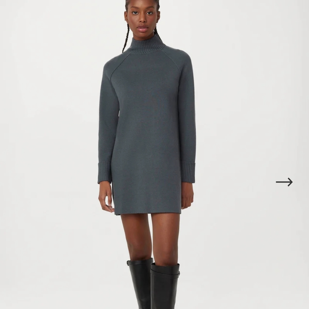 BNWT Frank & Oak Slate Blue Sweater Dress - Picture 4 of 8